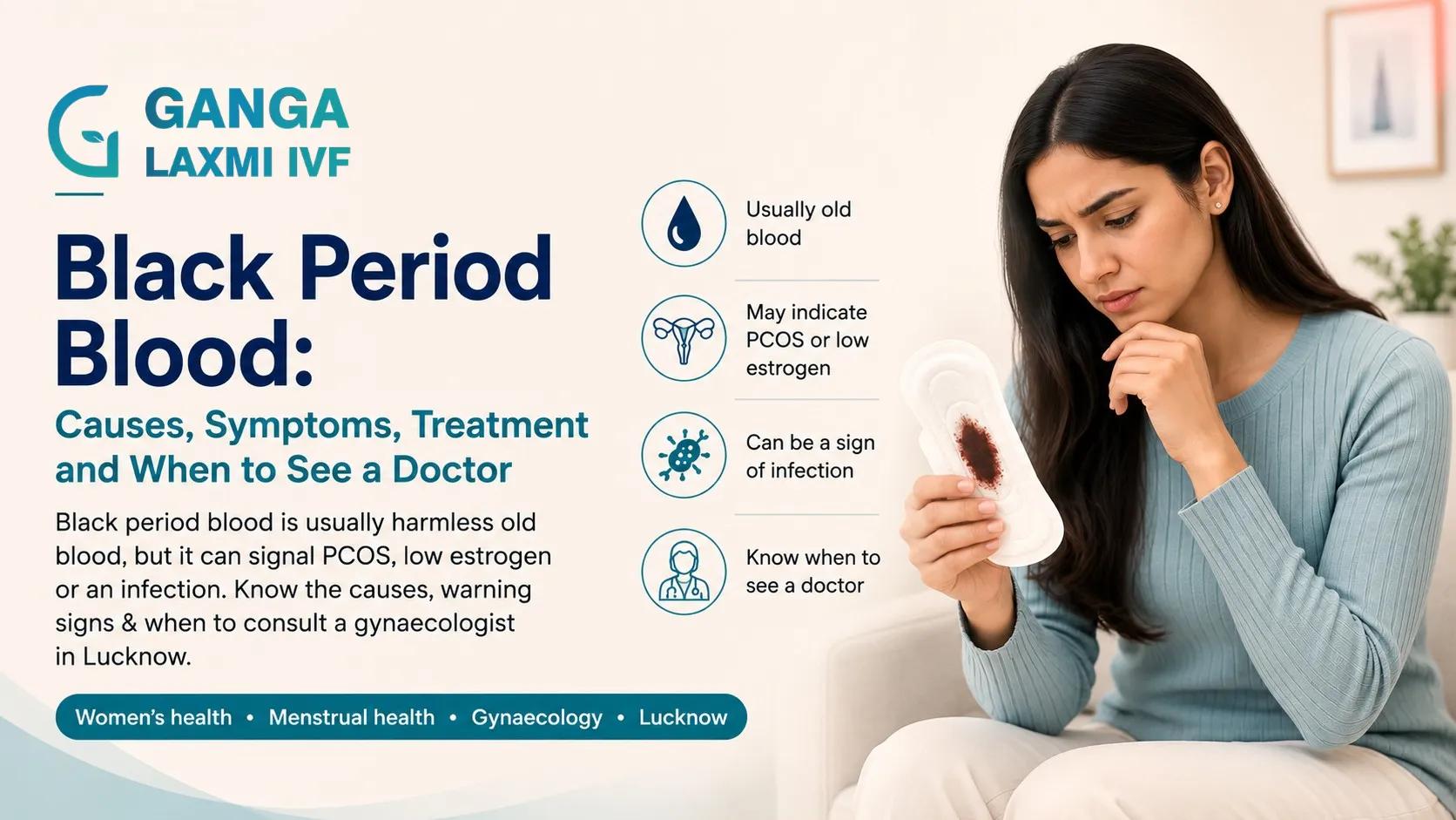 Black Period Blood: Causes, Symptoms, Treatment and When to See a Doctor