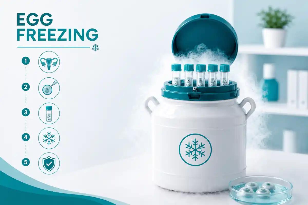 Egg freezing at Ganga Laxmi IVF, Gomtinagar Lucknow — oocyte vitrification and secure long-term storage